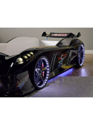 Ліжко машина Ягуар Speedy boy, чорне Туреччина Ліжко машина Ягуар Speedy boy, чорне Туреччина